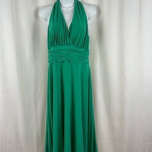 Jones Wear green knit sleeveless ruched midi dress 8